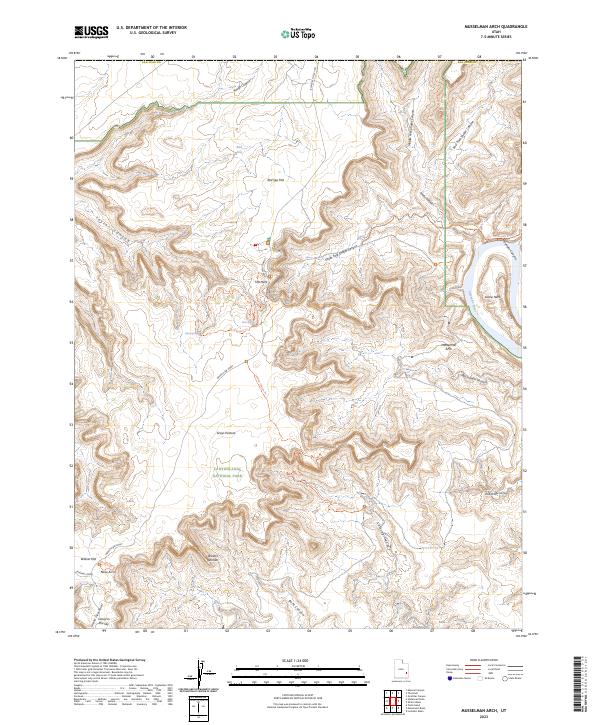 File:map Arch US Topo 7.5-minute map for Musselman Arch UT – American Map Store