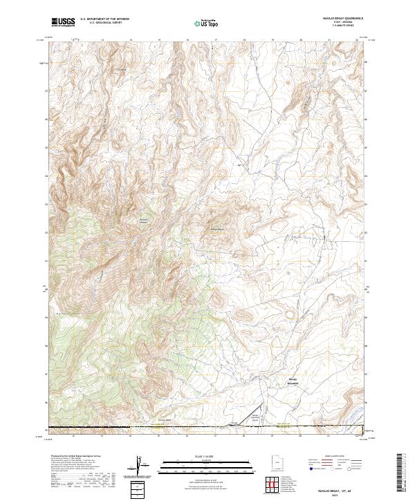 US Topo 7.5-minute map for Navajo Begay UTAZ