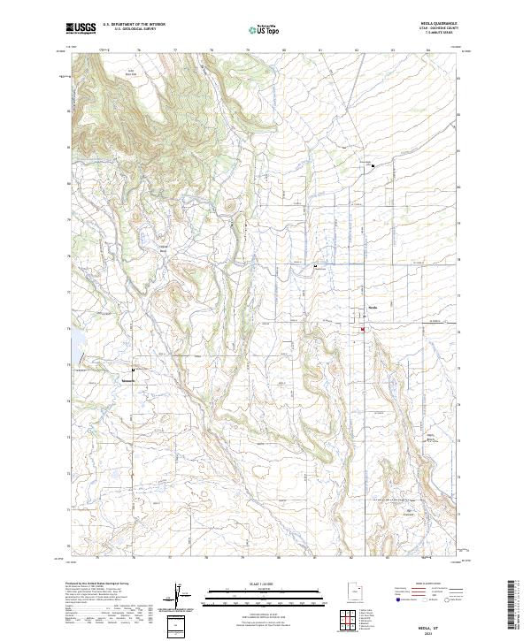 US Topo 7.5-minute map for Neola UT