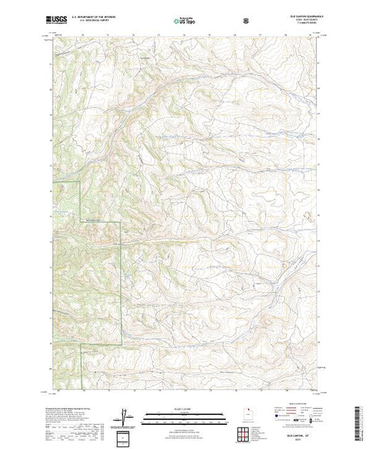 US Topo 7.5-minute map for Old Canyon UT – American Map Store