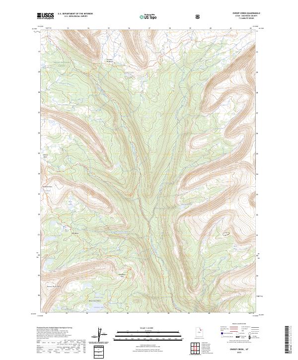 US Topo 7.5-minute map for Oweep Creek UT