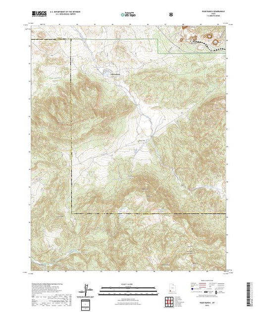 US Topo 7.5-minute map for Page Ranch UT – American Map Store