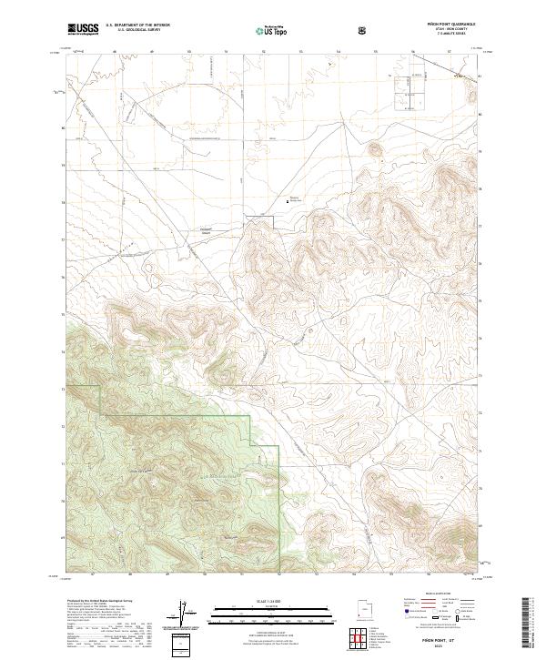 US Topo 7.5-minute map for Pinon Point UT – American Map Store