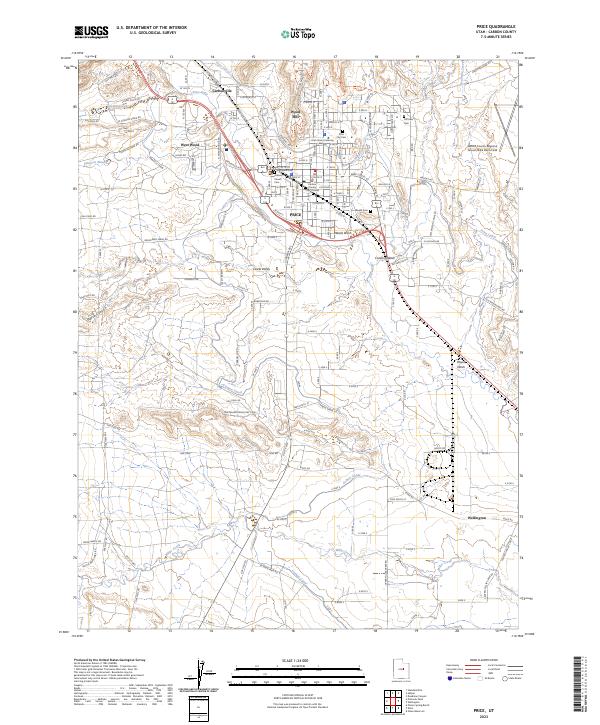 US Topo 7.5-minute map for Price UT