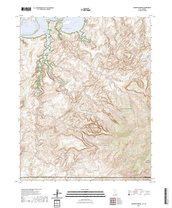 US Topo 7.5-minute map for Rainbow Bridge UTAZ