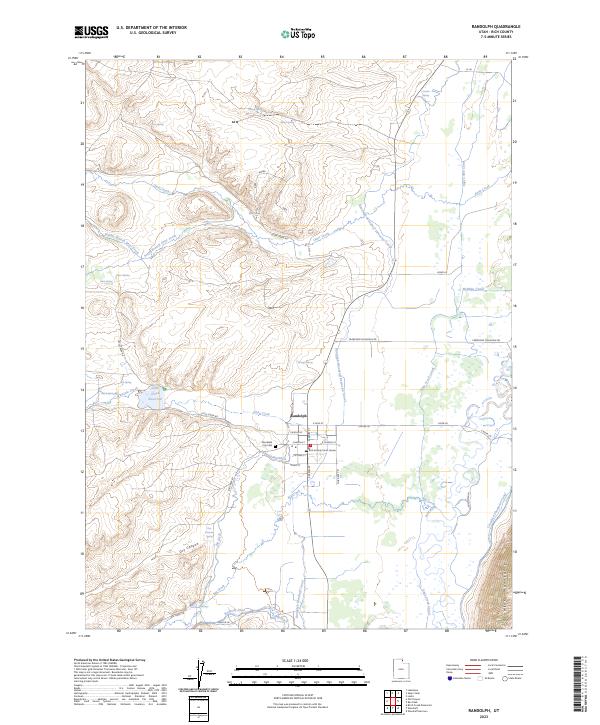 US Topo 7.5-minute map for Randolph UT