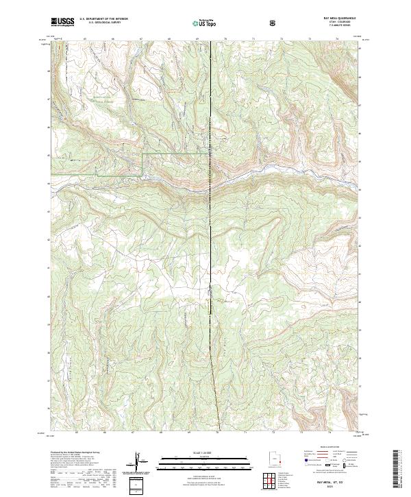 US Topo 7.5-minute map for Ray Mesa UTCO