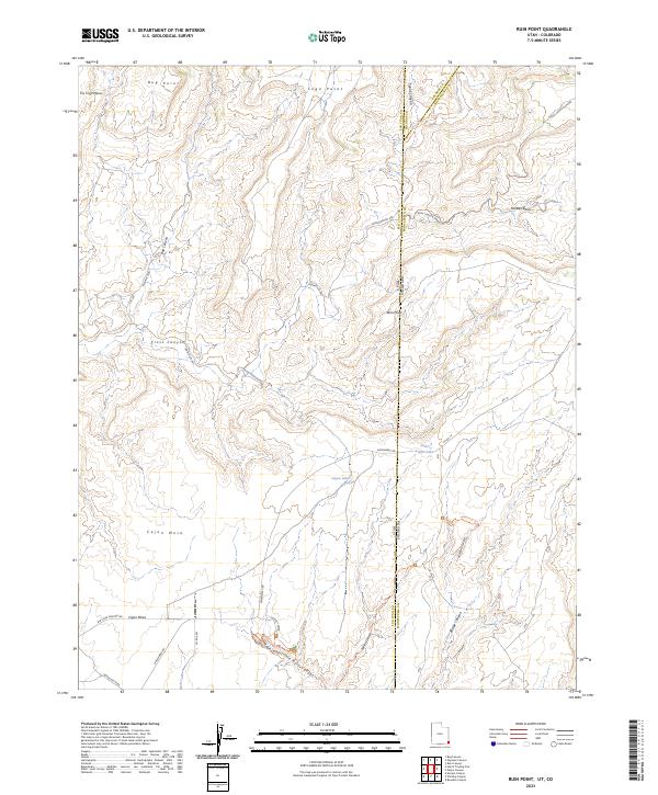 US Topo 7.5-minute map for Ruin Point UTCO
