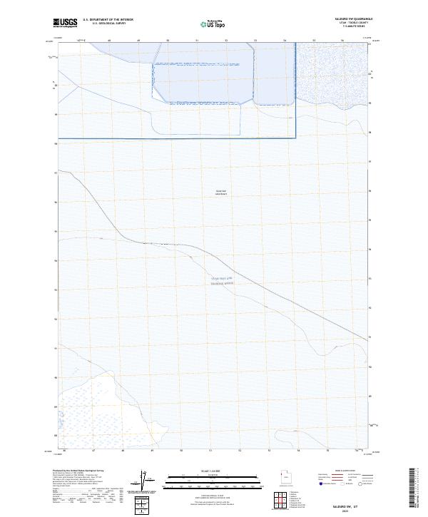 US Topo 7.5-minute map for Salduro SW UT