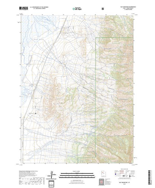 US Topo 7.5-minute map for Salt Mountain UT – American Map Store
