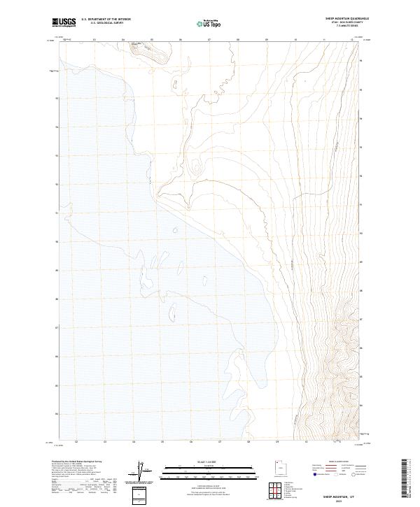 US Topo 7.5-minute map for Sheep Mountain UT