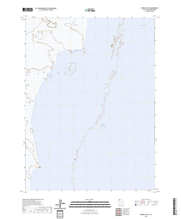 Spring Bay Il Map US Topo 7.5-minute map for Spring Bay SW UT – American Map Store