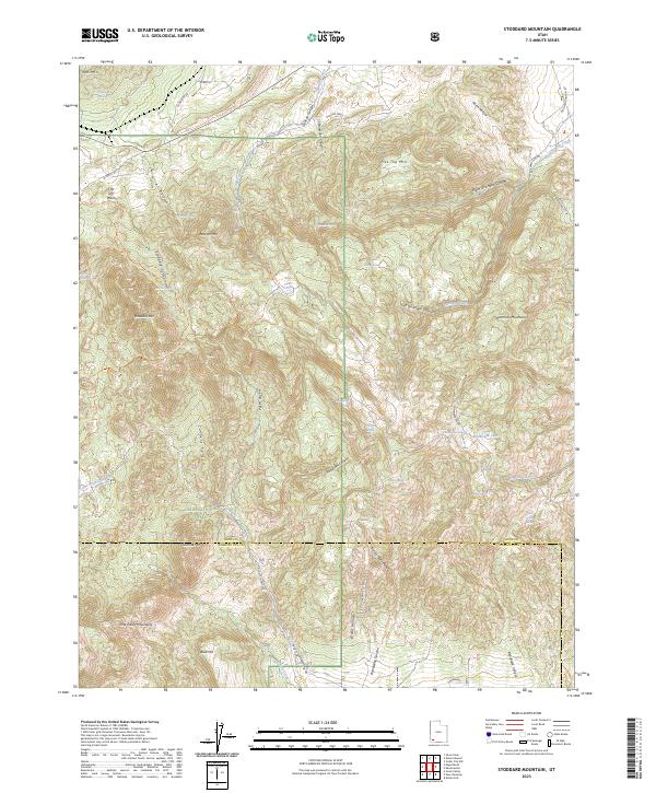 US Topo 7.5-minute map for Stoddard Mountain UT