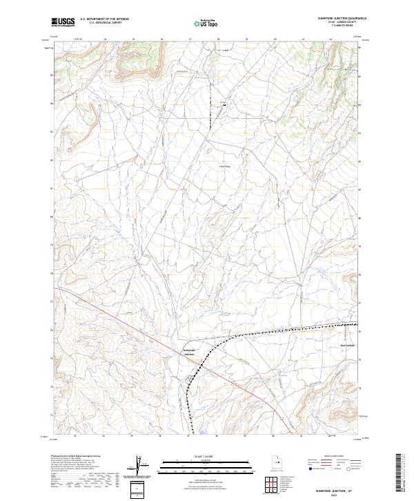 US Topo 7.5-minute map for Sunnyside Junction UT