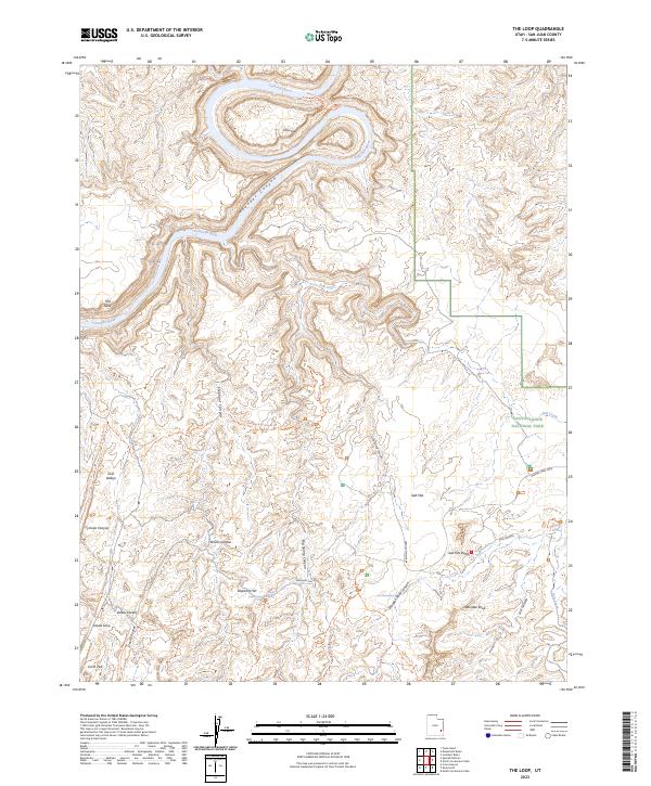 US Topo 7.5-minute map for The Loop UT – American Map Store