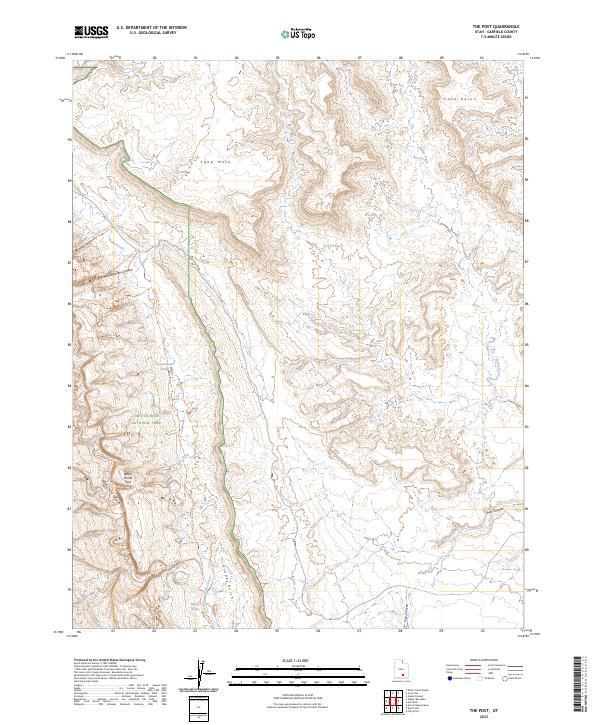 US Topo 7.5-minute map for The Post UT