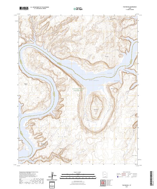 US Topo 7.5-minute map for The Rincon UT