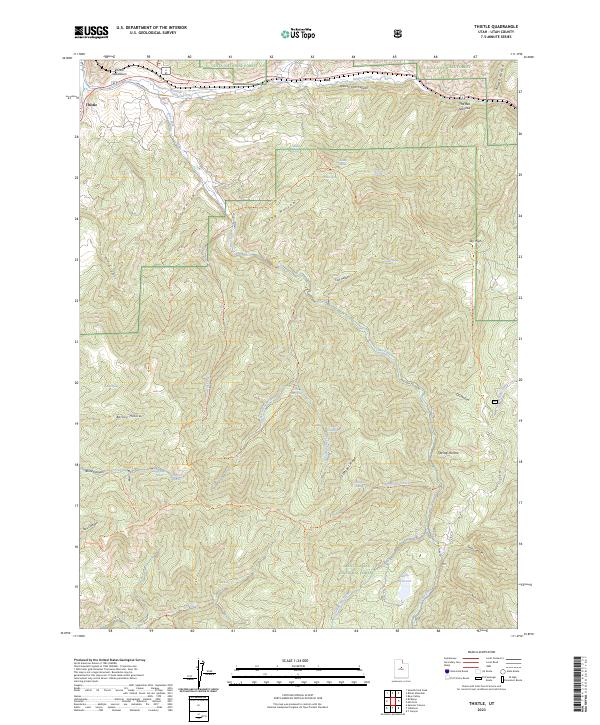 US Topo 7.5-minute map for Thistle UT