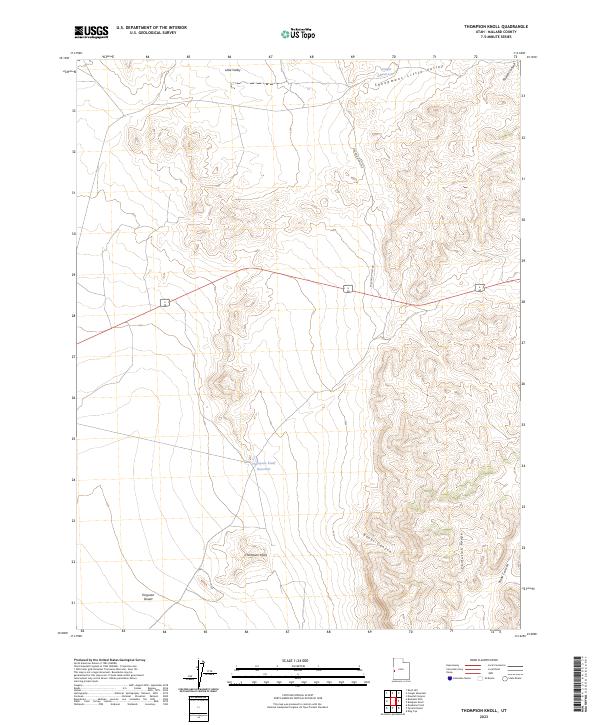 US Topo 7.5-minute map for Thompson Knoll UT