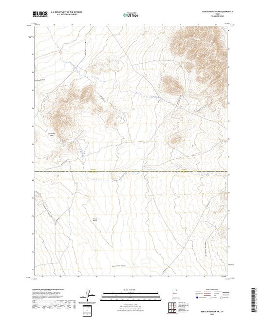US Topo 7.5-minute map for Topaz Mountain SW UT – American Map Store