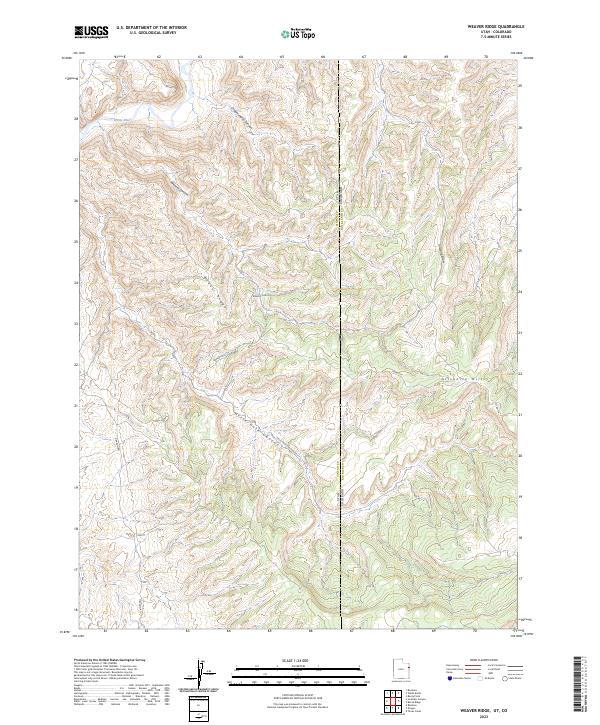 US Topo 7.5-minute map for Weaver Ridge UTCO