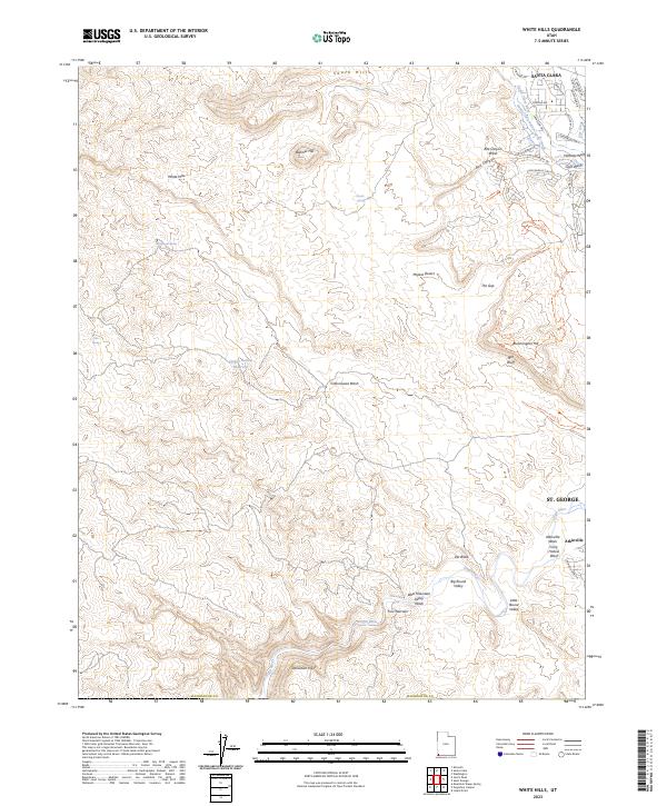 US Topo 7.5-minute map for White Hills UT