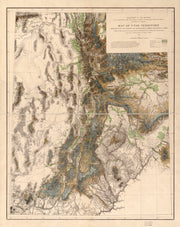 Map of Utah Territory - Irrigable, Timber and Pasture Lands, 1878