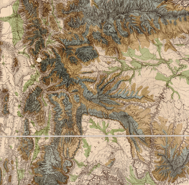 Map of Utah Territory - Irrigable, Timber and Pasture Lands, 1878