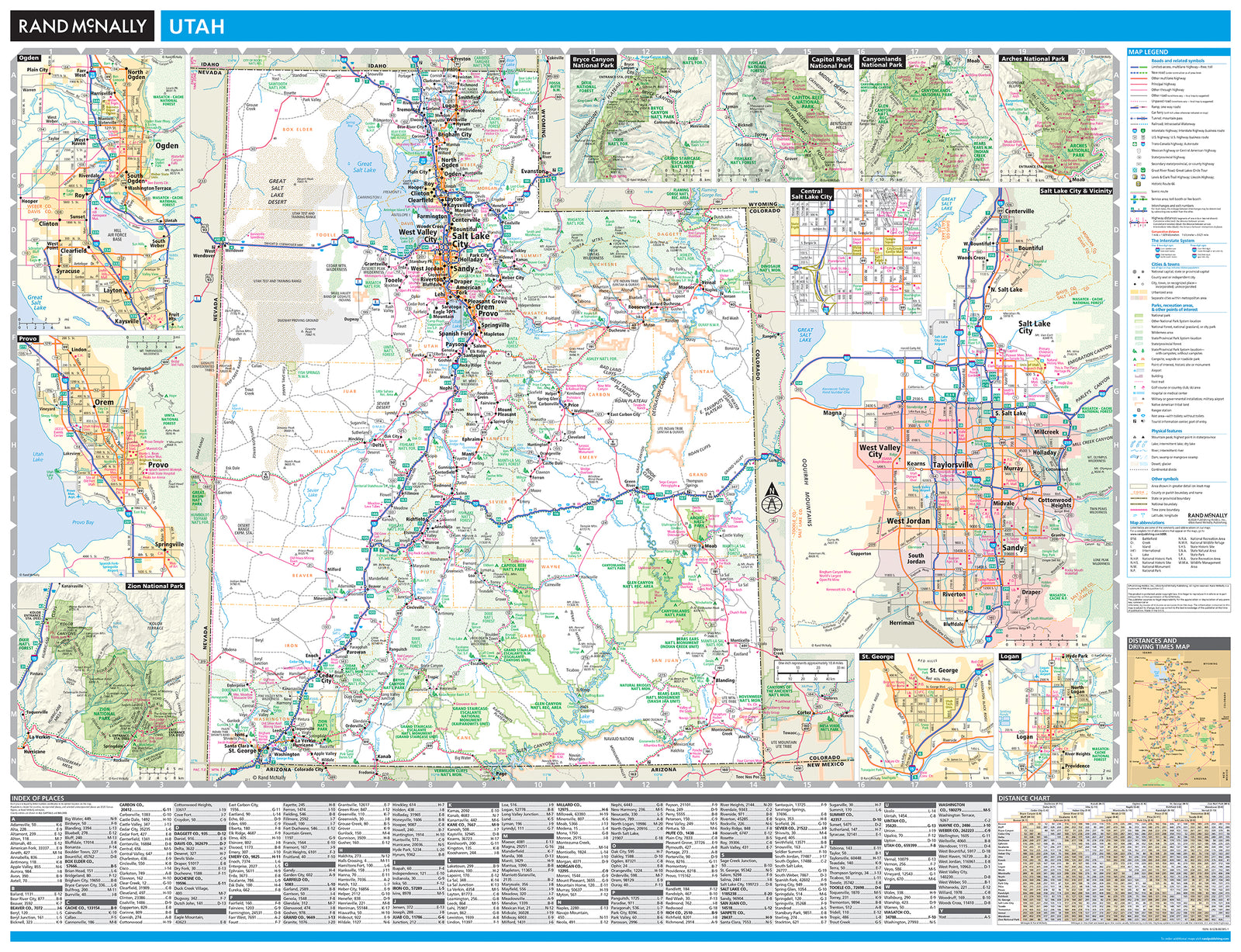 Utah by Rand Mcnally