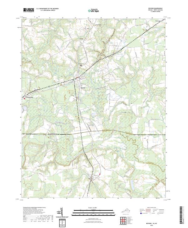 US Topo 7.5-minute map for Boykins VANC