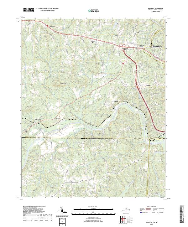 US Topo 7.5-minute map for Brosville VANC