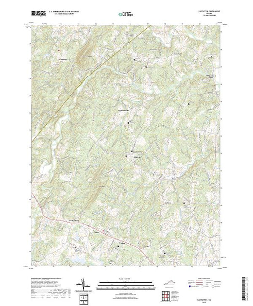 US Topo 7.5-minute map for Castleton VA – American Map Store