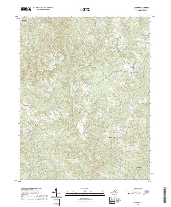US Topo 7.5-minute map for Lunenburg VA