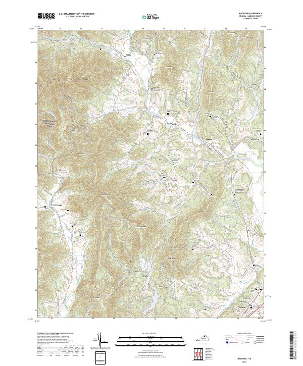 US Topo 7.5-minute map for Madison VA