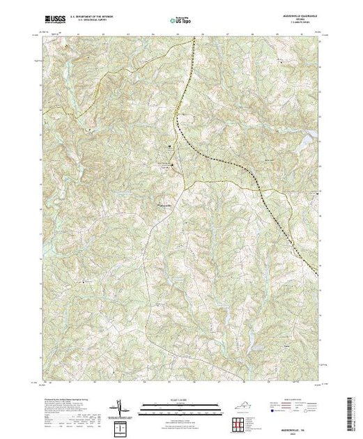 US Topo 7.5-minute map for Madisonville VA – American Map Store