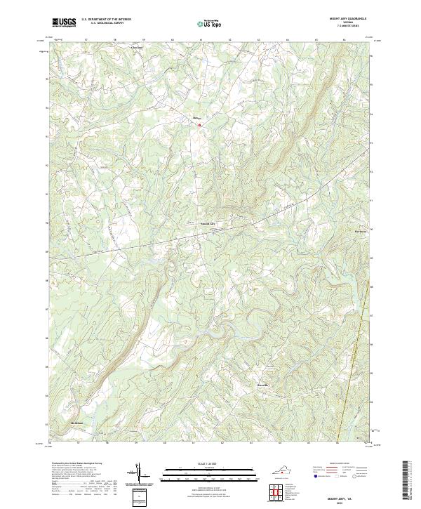 US Topo 7.5-minute map for Mount Airy VA