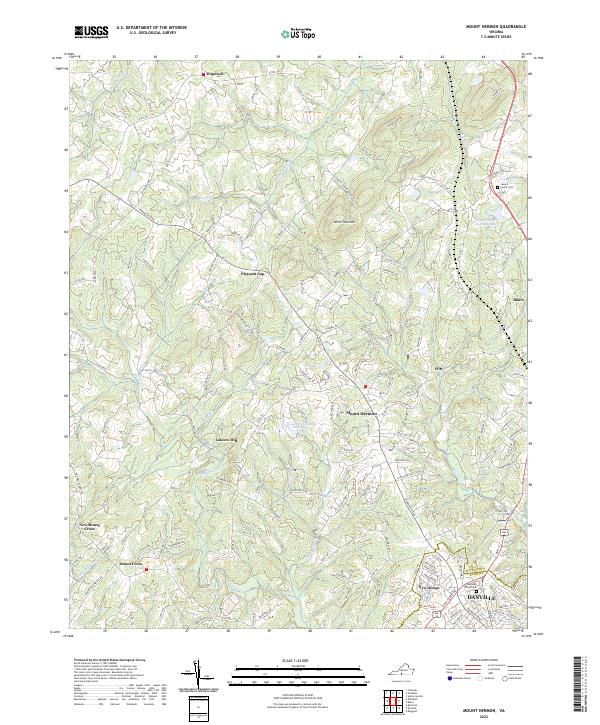 US Topo 7.5-minute map for Mount Hermon VA