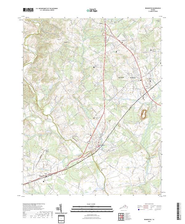 US Topo 7.5-minute map for Remington VA