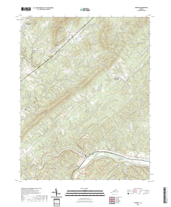 US Topo 7.5-minute map for Shipman VA