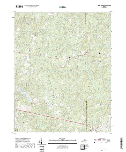 US Topo 7.5-minute map for Smoky Ordinary VA – American Map Store