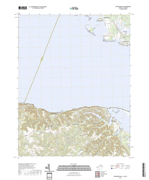 US Topo 7.5-minute map for Stratford Hall VAMD