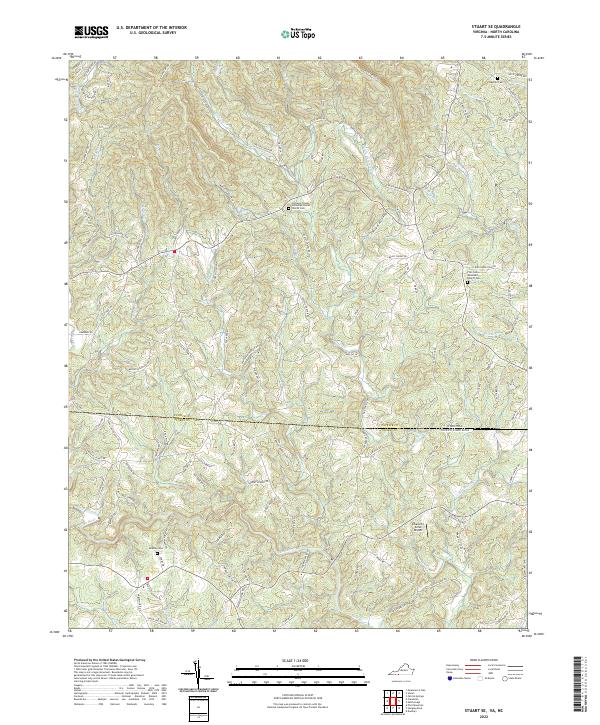 Stuart Range Map US Topo 7.5-minute map for Stuart SE VANC – American Map Store
