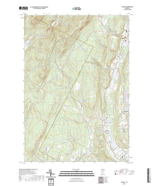 Vermont USGS Topographic Maps – American Map Store