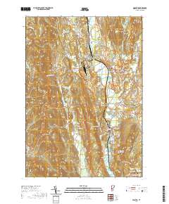 USGS US Topo 7.5-minute map for Proctor VT 2021 – American Map Store