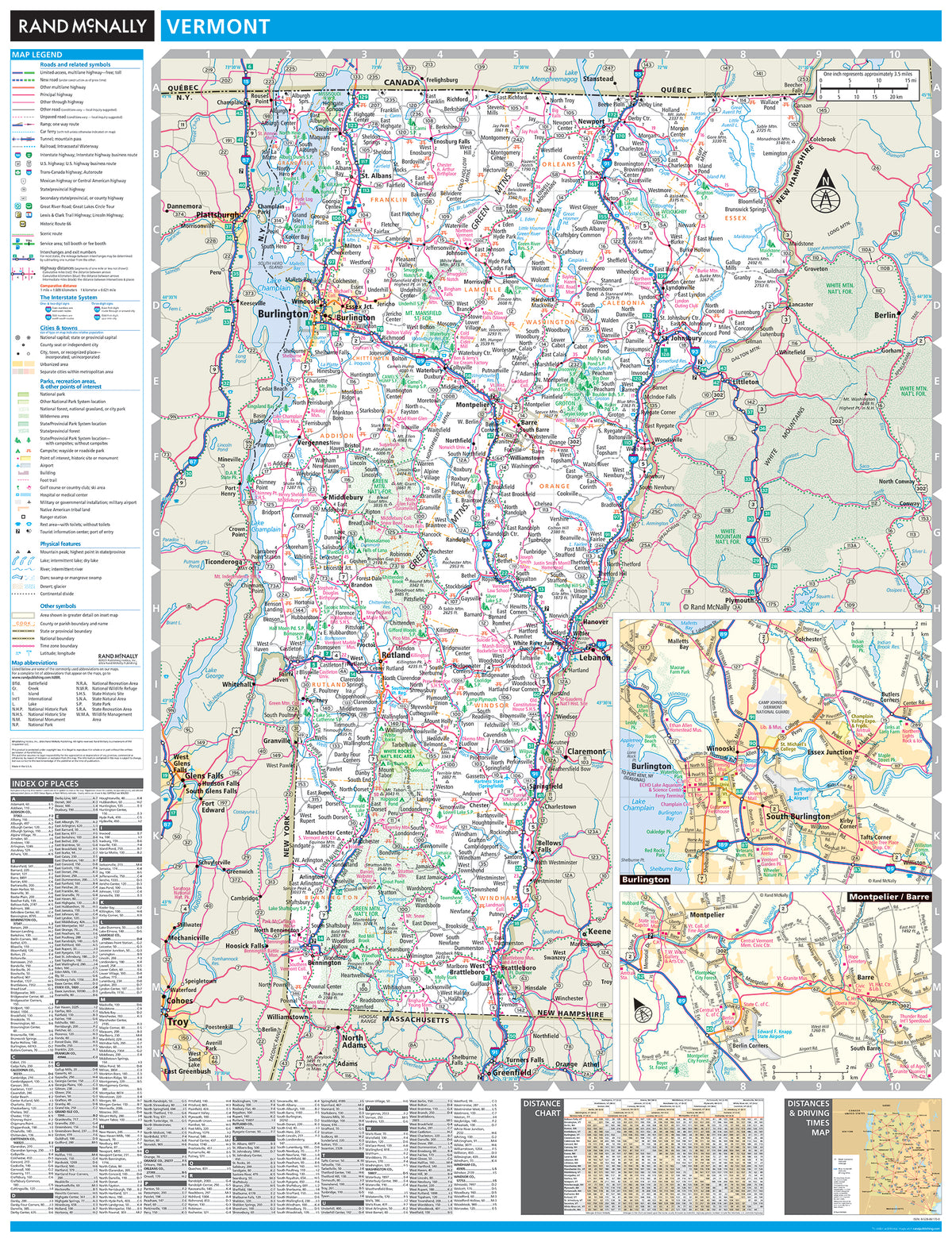 Stja Vt Map Vermont State Wall Maps Tagged