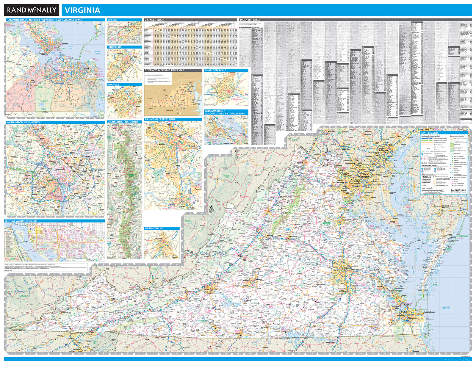 Virginia by Rand McNally
