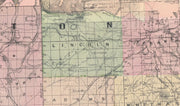 Township and County Map of Washington, 1889