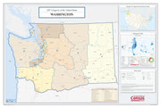 Washington Congressional District Wall Map