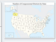 Washington Congressional District Wall Map