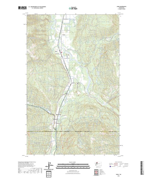 US Topo 7.5-minute map for Acme WA